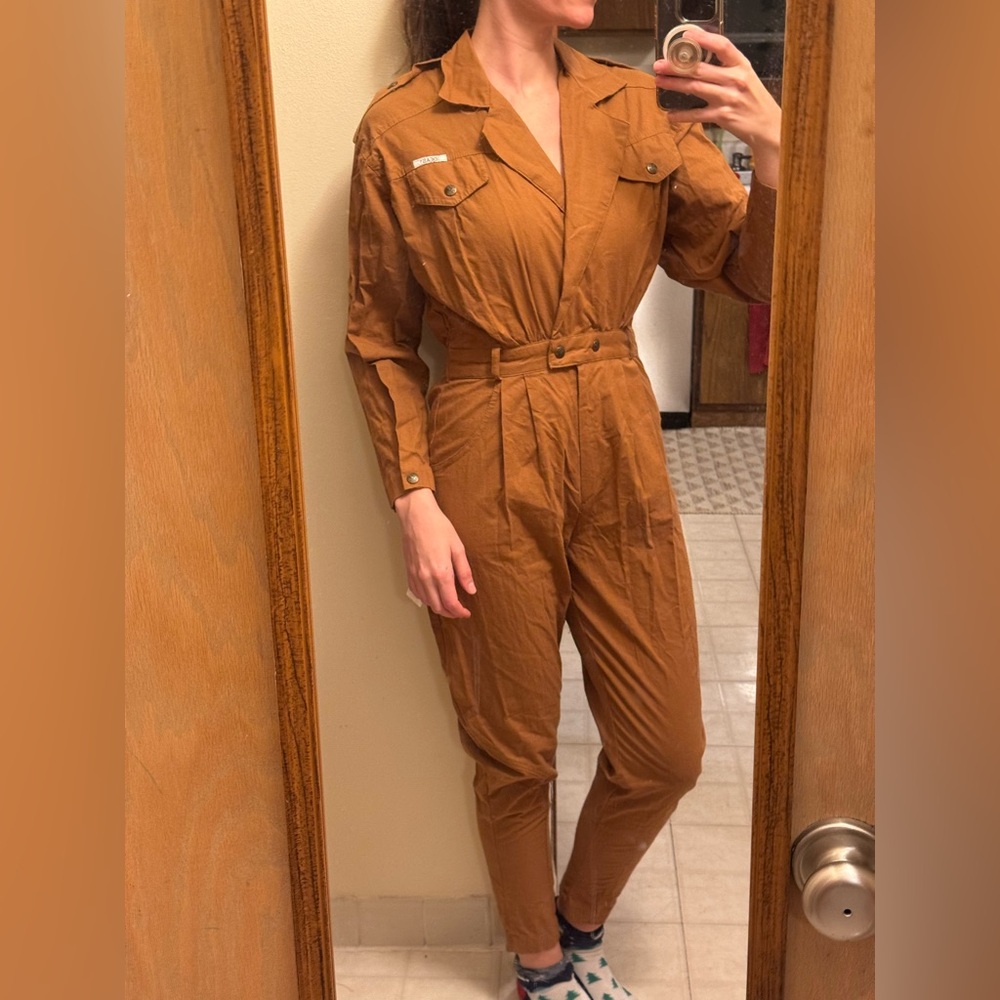 Vintage Brown Jumpsuit
